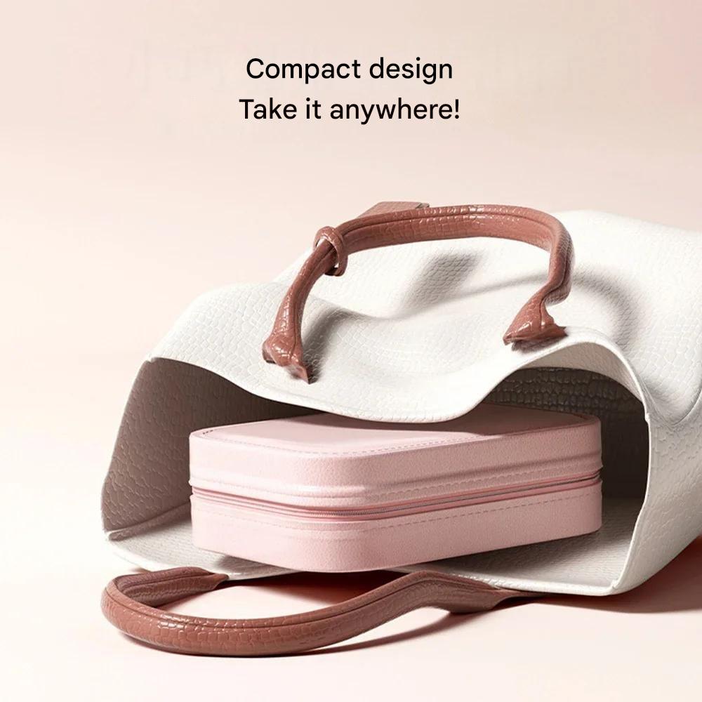 Compact Illuminated Make-up Organizer for On-the-Go - Liora