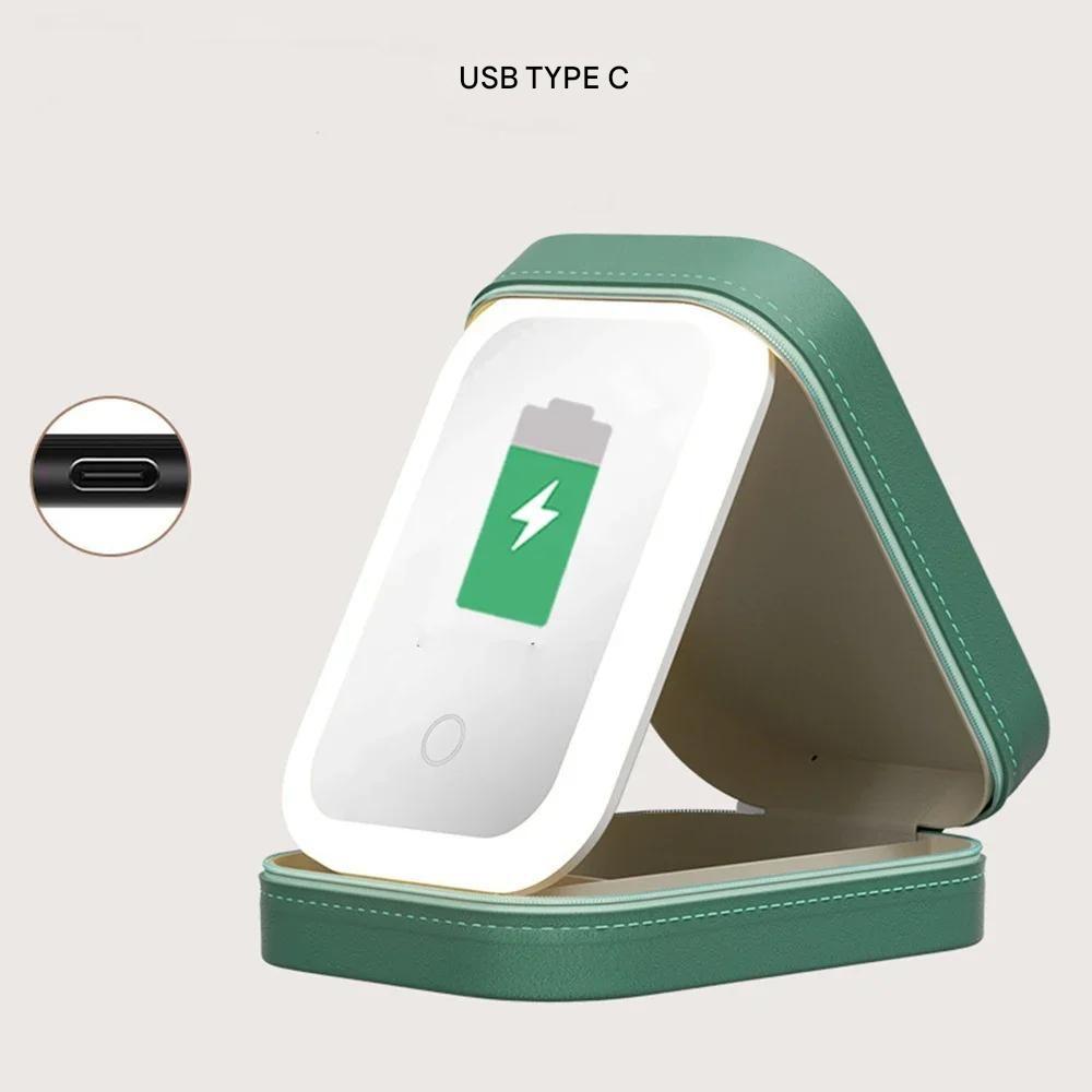 Compact Illuminated Make-up Organizer for On-the-Go - Liora