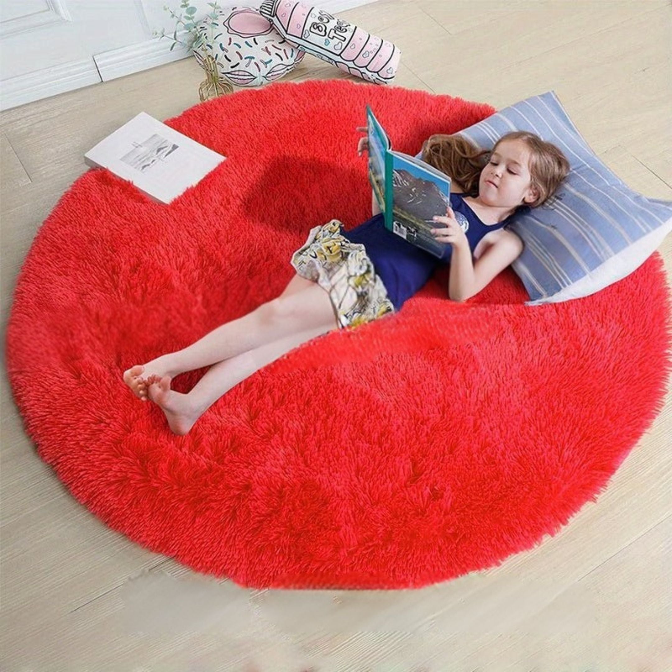 Round Fluffy Rug - Clouda