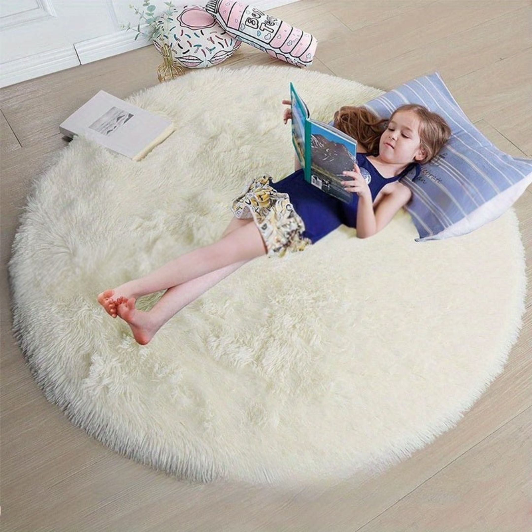 Round Fluffy Rug - Clouda
