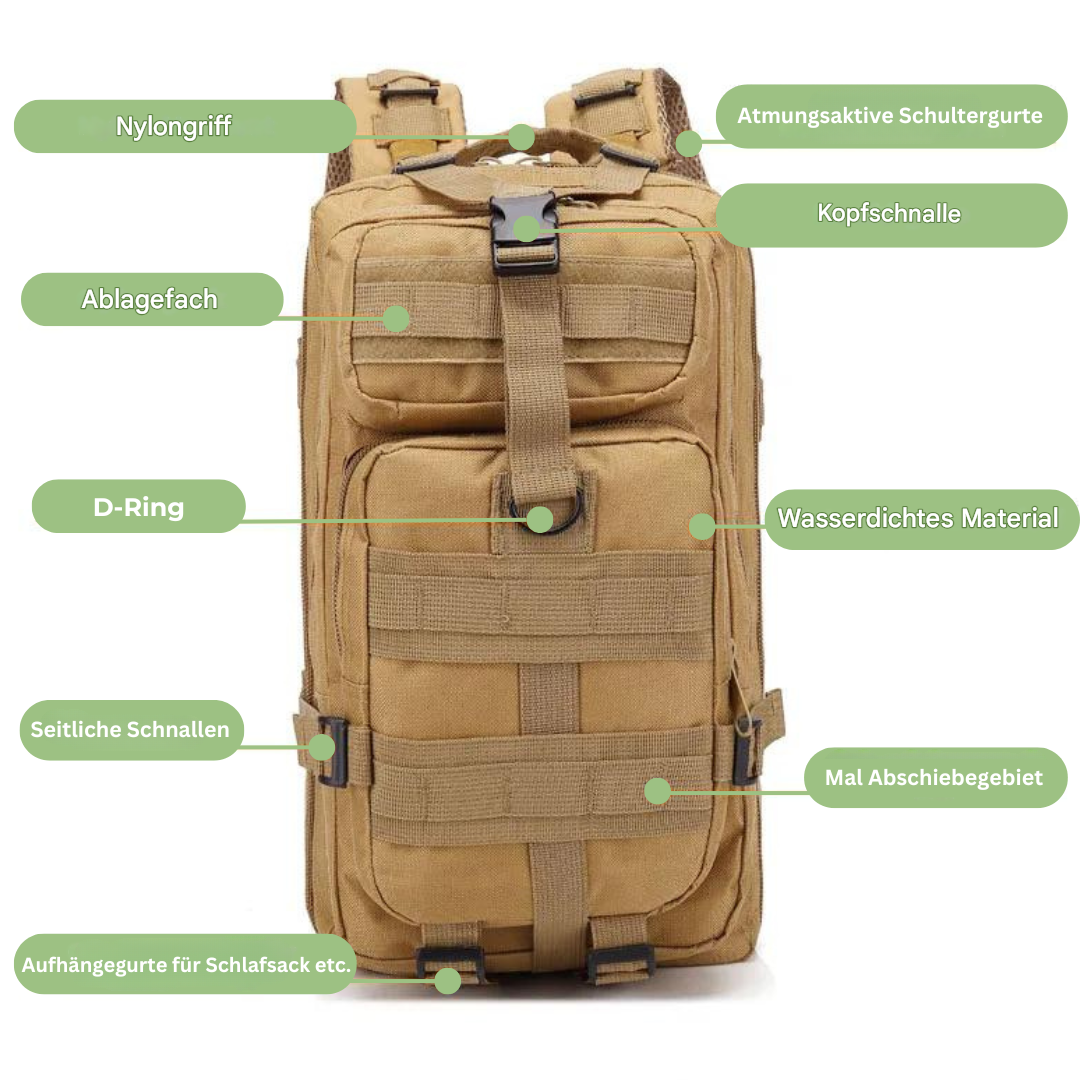 Waterproof Tactical Backpack – AdventurePack