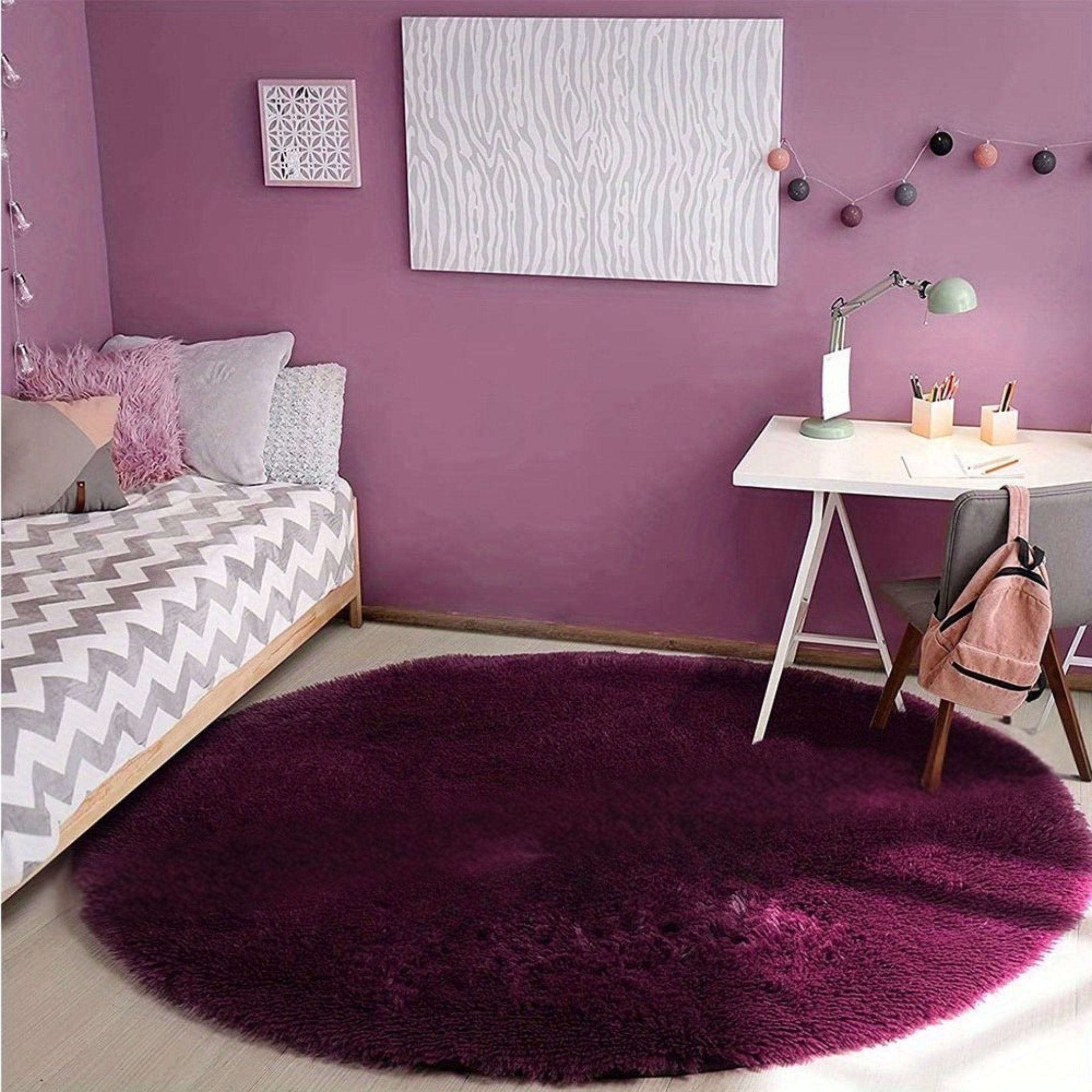 Round Fluffy Rug - Clouda