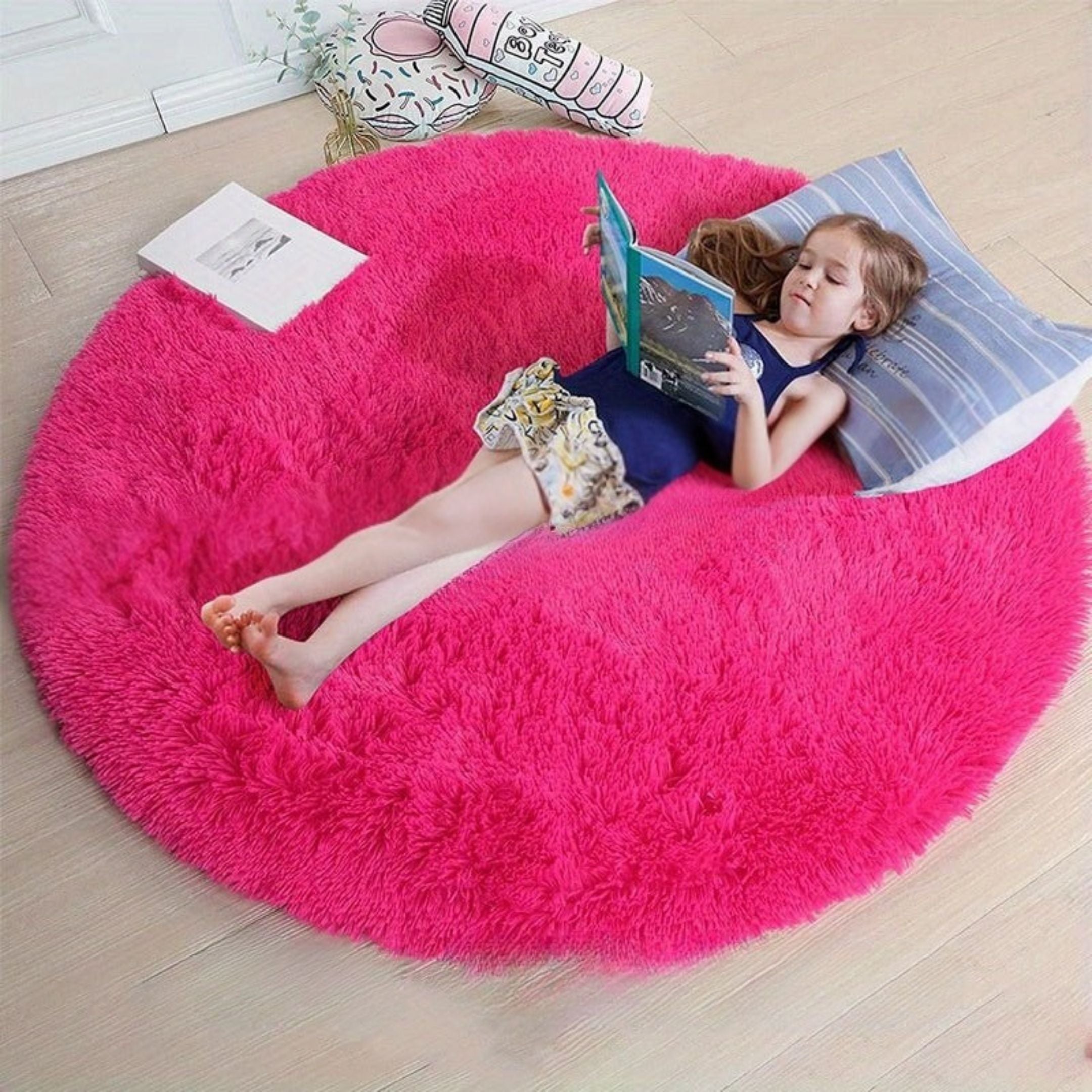 Round Fluffy Rug - Clouda