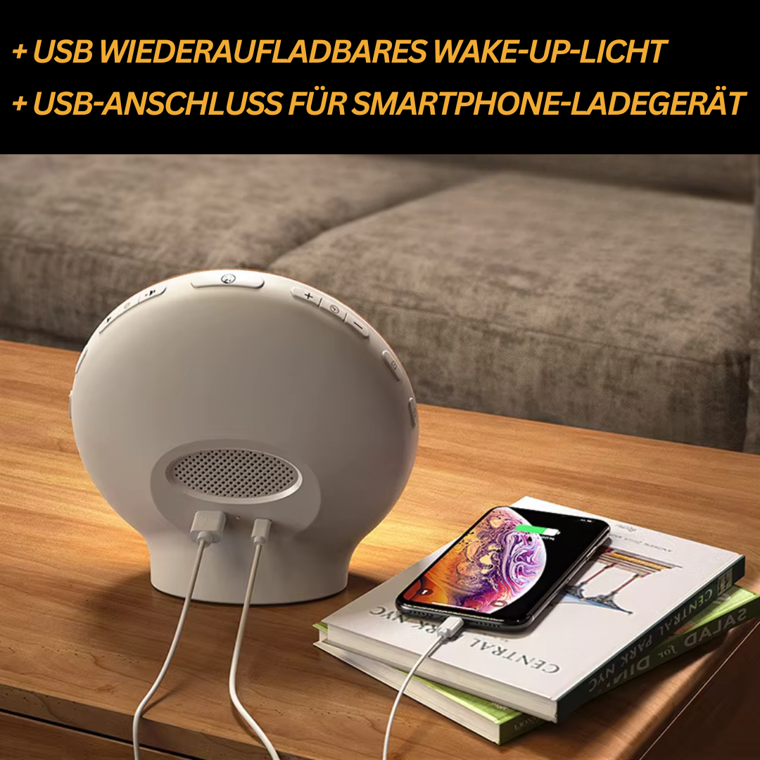 Natural Wake-Up Light Radio Alarm Clock - GlowRise