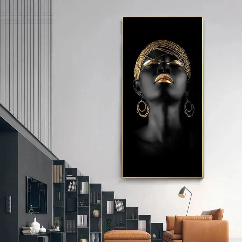 Golden Grace - Elegant Canvas Wall Art for a Luxurious Interior