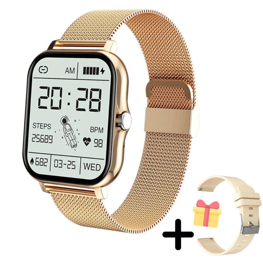 Gold Watch - Multifunctional Digital Smartwatch