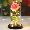 CrystalAura LED Rose Dome | Elegant Lighted Rose for Wedding and Event Decor