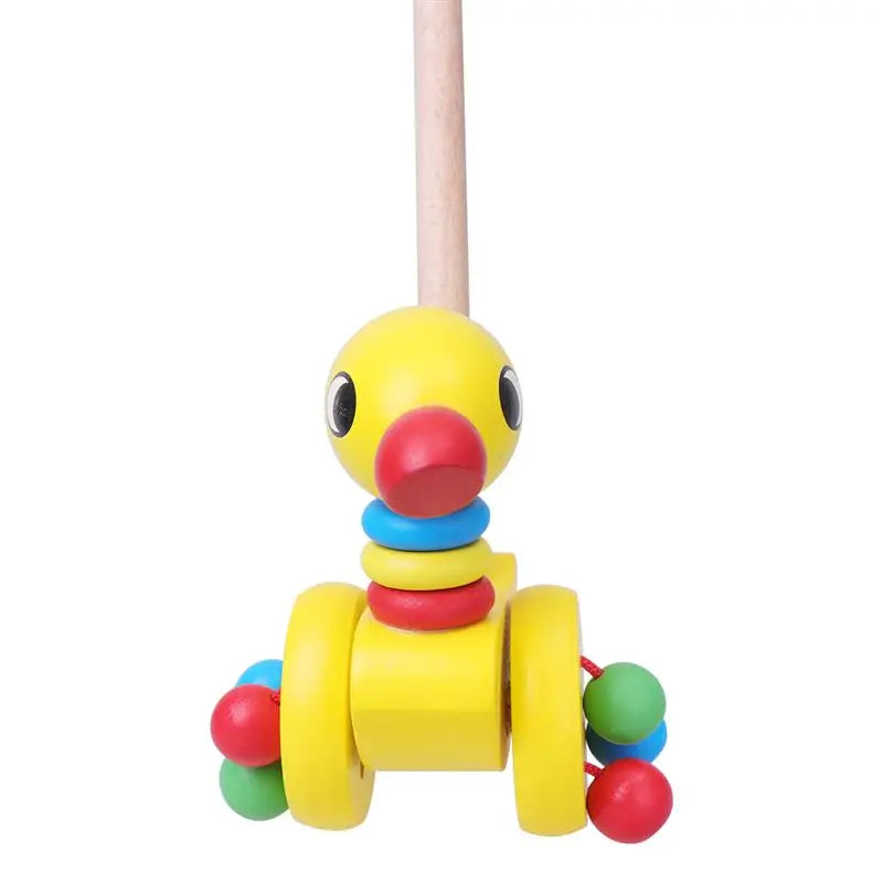 Dino Pusher Toy Cart for Babies - Educational Wooden Toy for Little Ones