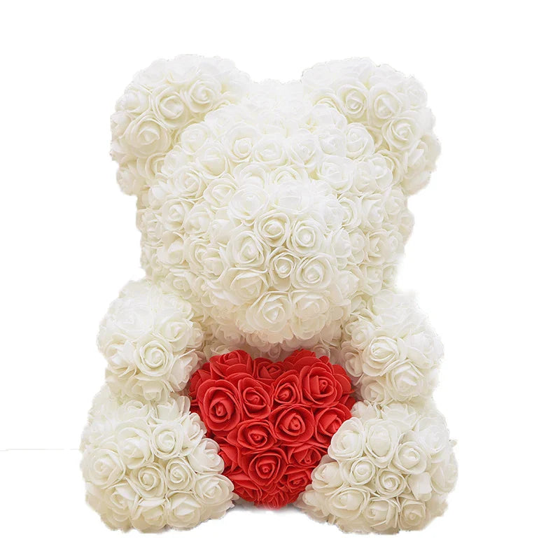 VivaBloom Romantic Rose Bear | Elegant handmade everlasting rose bear for love-filled moments