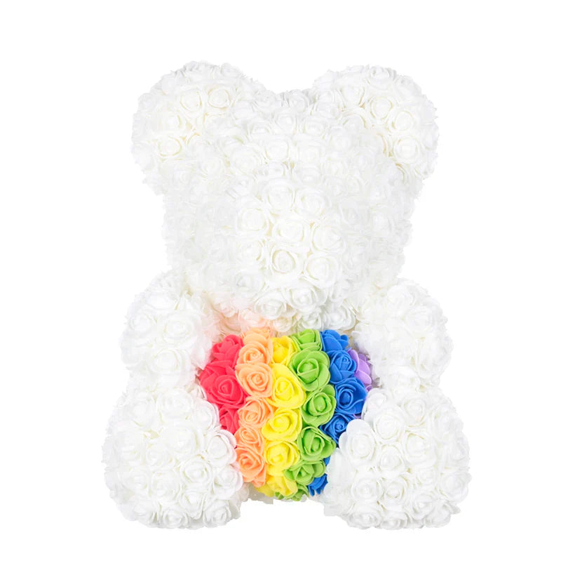 VivaBloom Romantic Rose Bear | Elegant handmade everlasting rose bear for love-filled moments