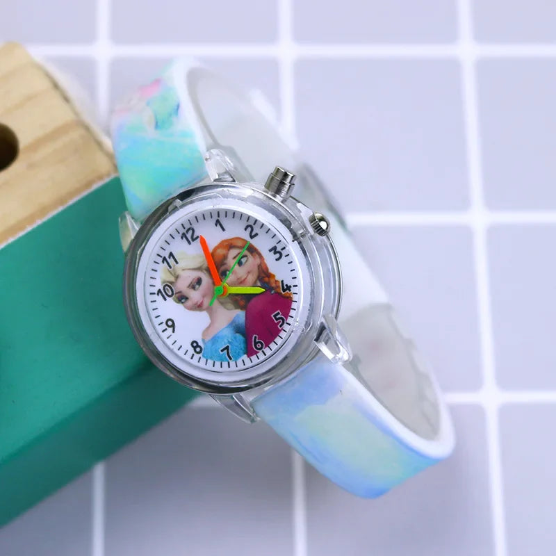 Glowing Children's Watch – Available in Spider-Man and Frozen Designs