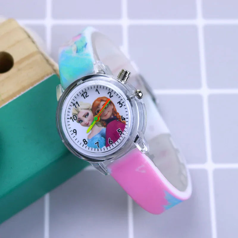 Glowing Children's Watch – Available in Spider-Man and Frozen Designs