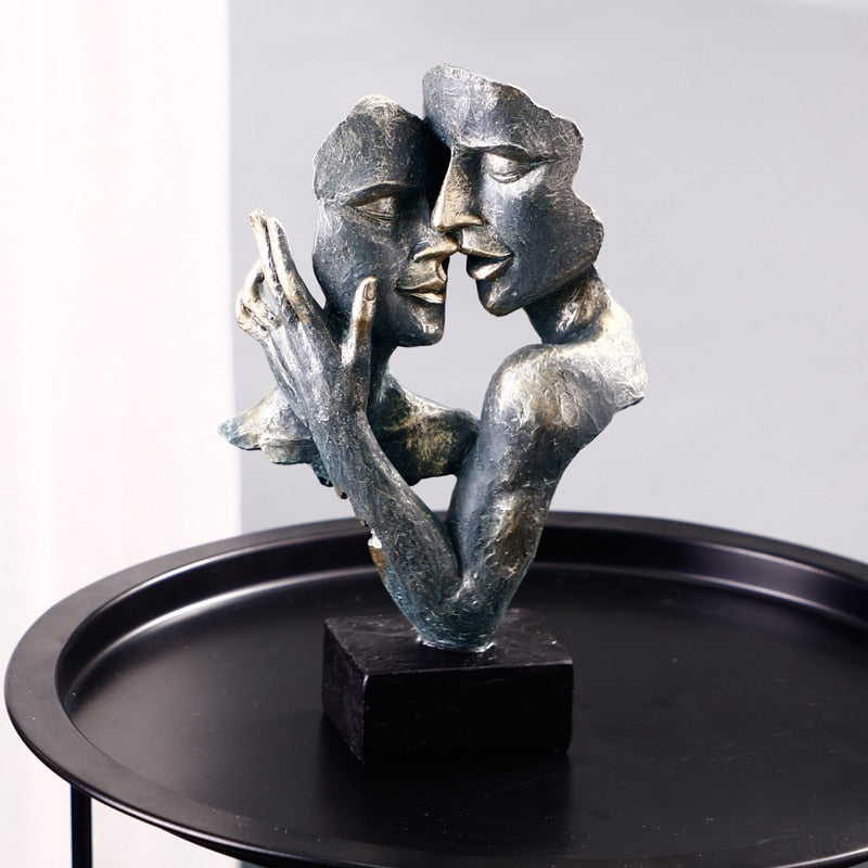 Embracing Figures Sculpture - Modern Art for Home
