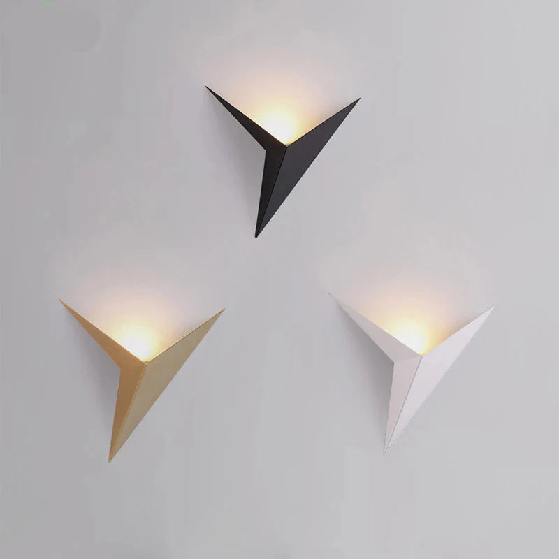 NoctiLux Geometric LED Sconce | Contemporary bedside lighting for modern homes