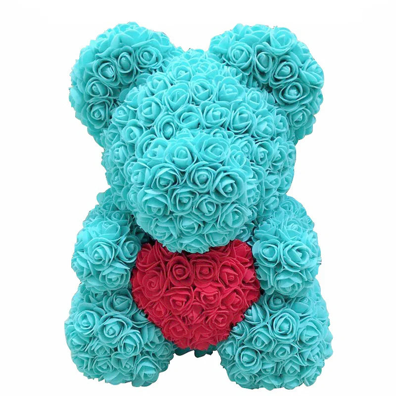VivaBloom Romantic Rose Bear | Elegant handmade everlasting rose bear for love-filled moments