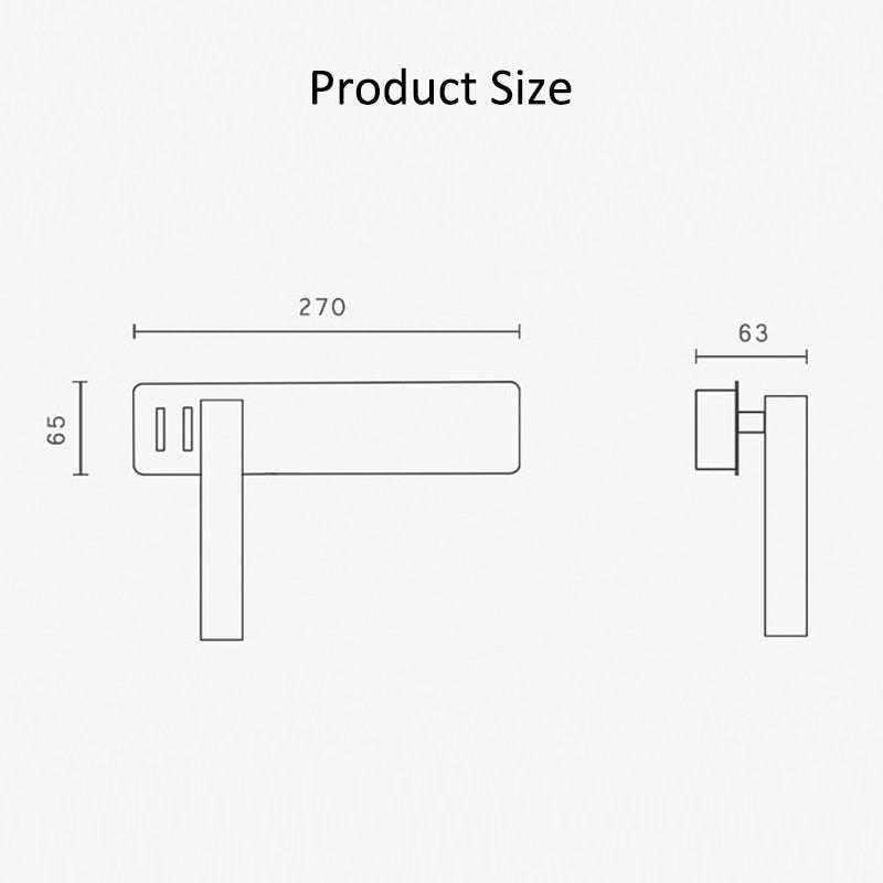 Rotatable LED Reading Wall Light for the Bed