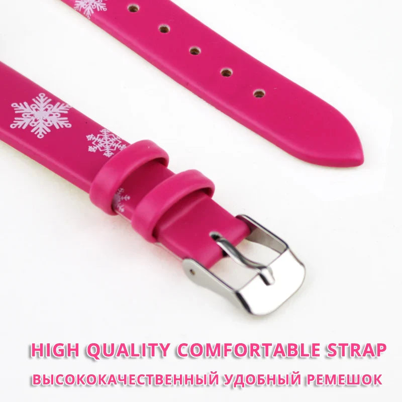 Frozen Princess Elsa Watch for Children – Leather Strap and Magical Design