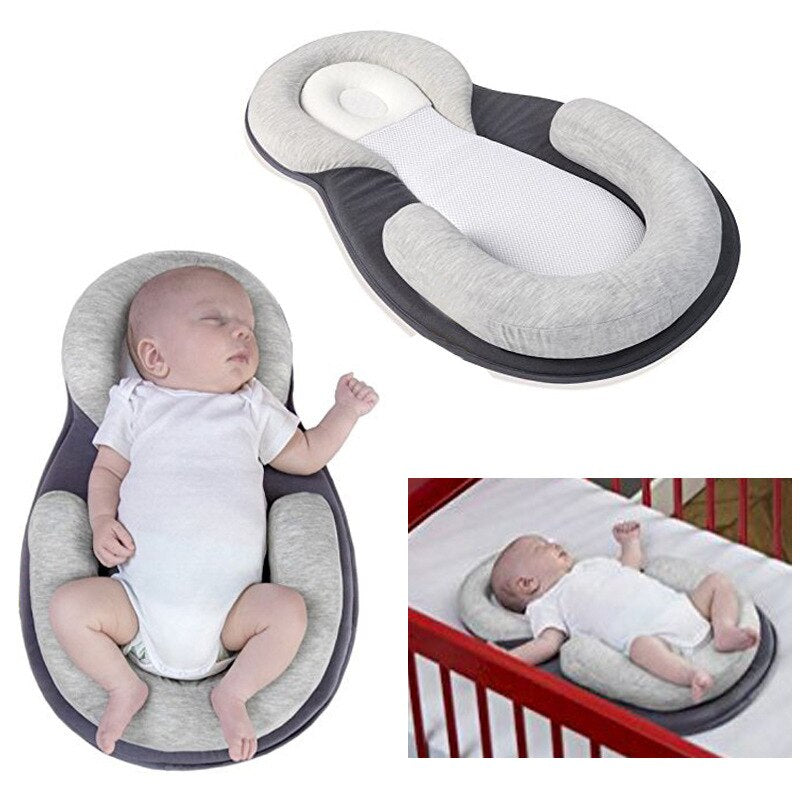 Ergonomic Portable Baby Bed with Head Support Against Flat Head Syndrome – Sleep Cocoon