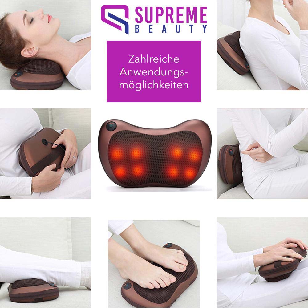 Portable Massage Cushion with Deep Shiatsu Massage – ThermoRelax Pro