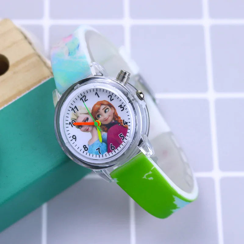 Glowing Children's Watch – Available in Spider-Man and Frozen Designs