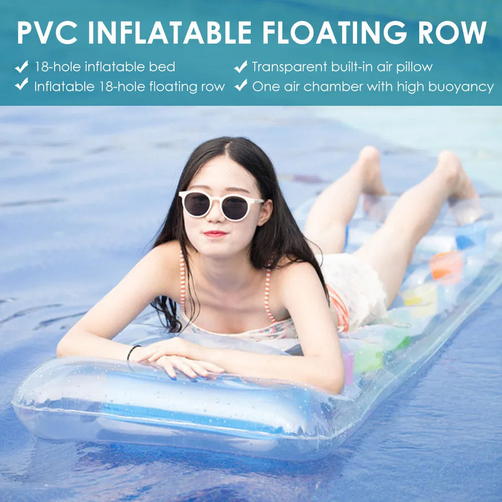 Luxury Inflatable Lounger with Colour Accents - Perfect for Relaxation on the Water