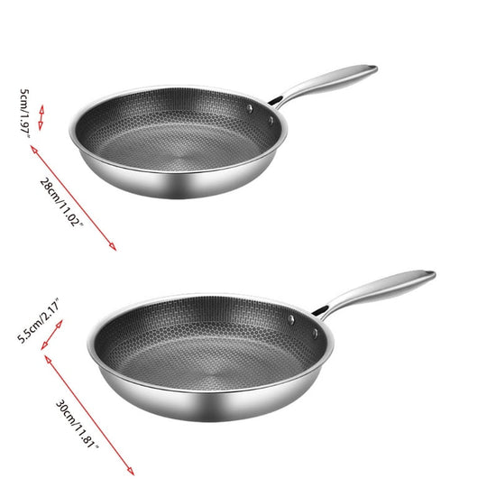 CookPro – Stainless Steel Frying Pan with Non-Stick Coating for Perfect Cooking