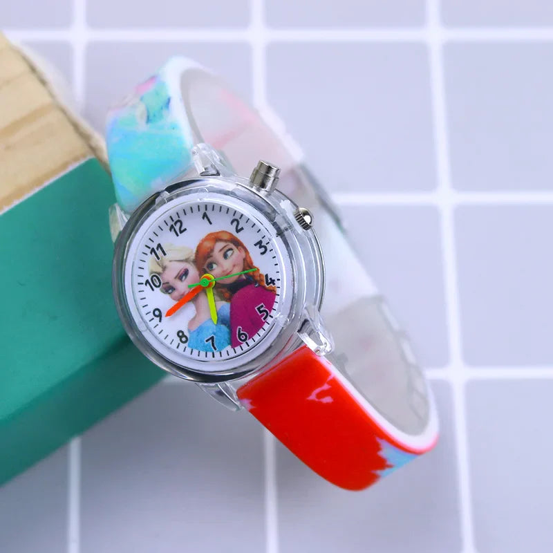 Glowing Children's Watch – Available in Spider-Man and Frozen Designs