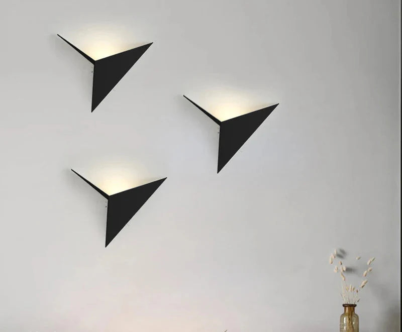 NoctiLux Geometric LED Sconce | Contemporary bedside lighting for modern homes