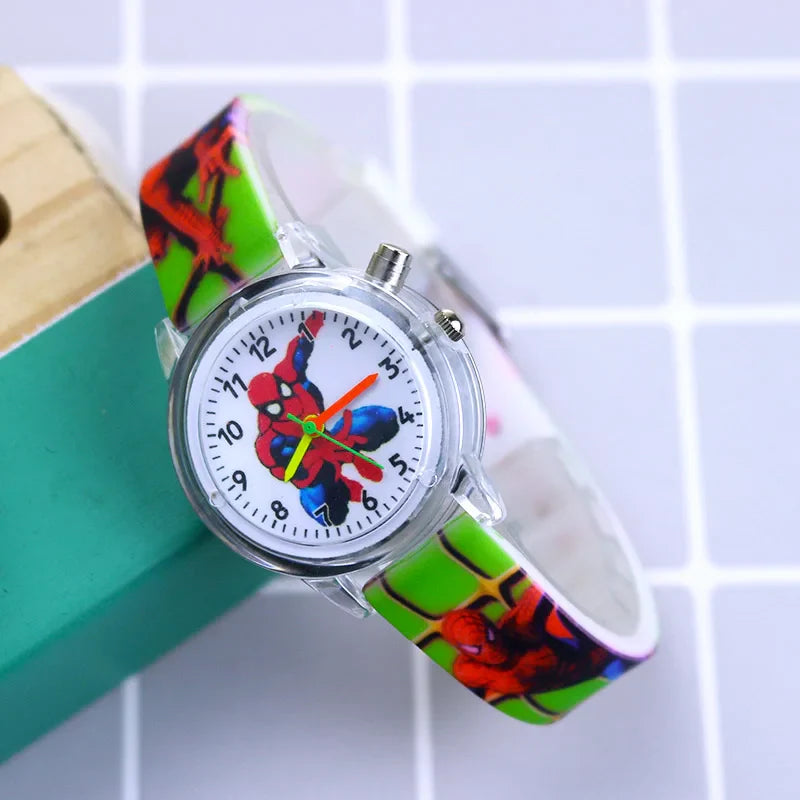 Glowing Children's Watch – Available in Spider-Man and Frozen Designs