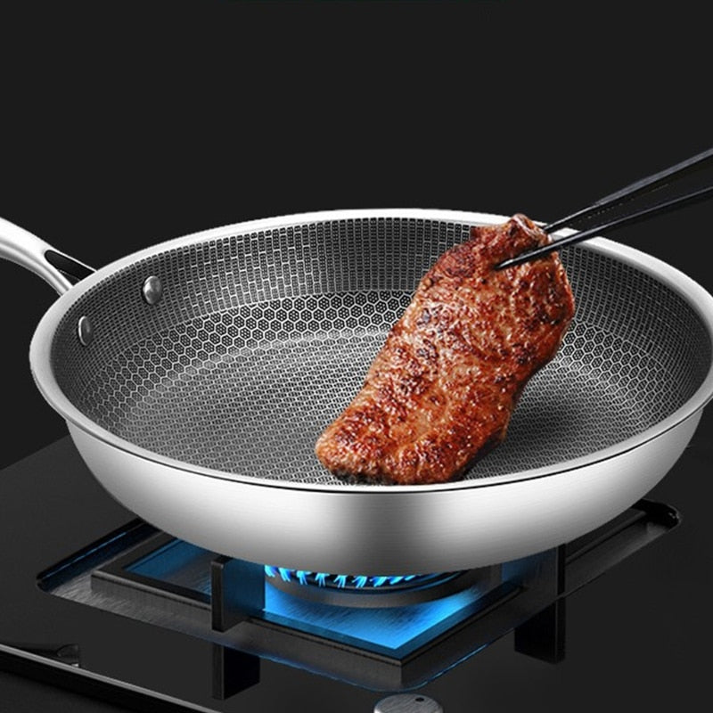 CookPro – Stainless Steel Frying Pan with Non-Stick Coating for Perfect Cooking