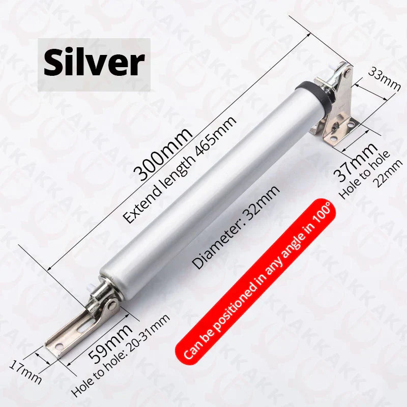 KAK Soft Closing Automatic Door Closer - 35KG Pneumatic, Adjustable Speed, Positioning Door Stopper, Protective Hardware