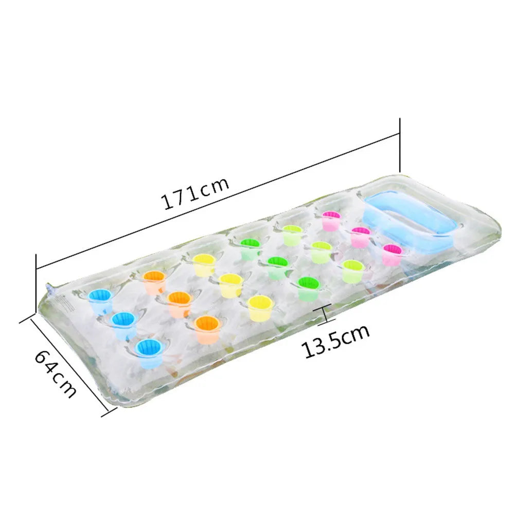 Luxury Inflatable Lounger with Colour Accents - Perfect for Relaxation on the Water