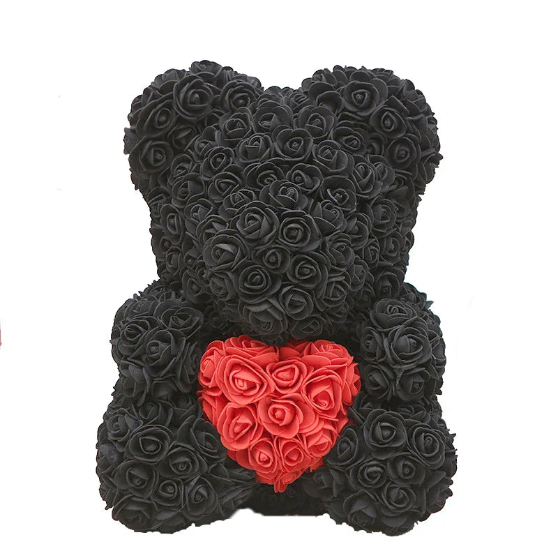 VivaBloom Romantic Rose Bear | Elegant handmade everlasting rose bear for love-filled moments