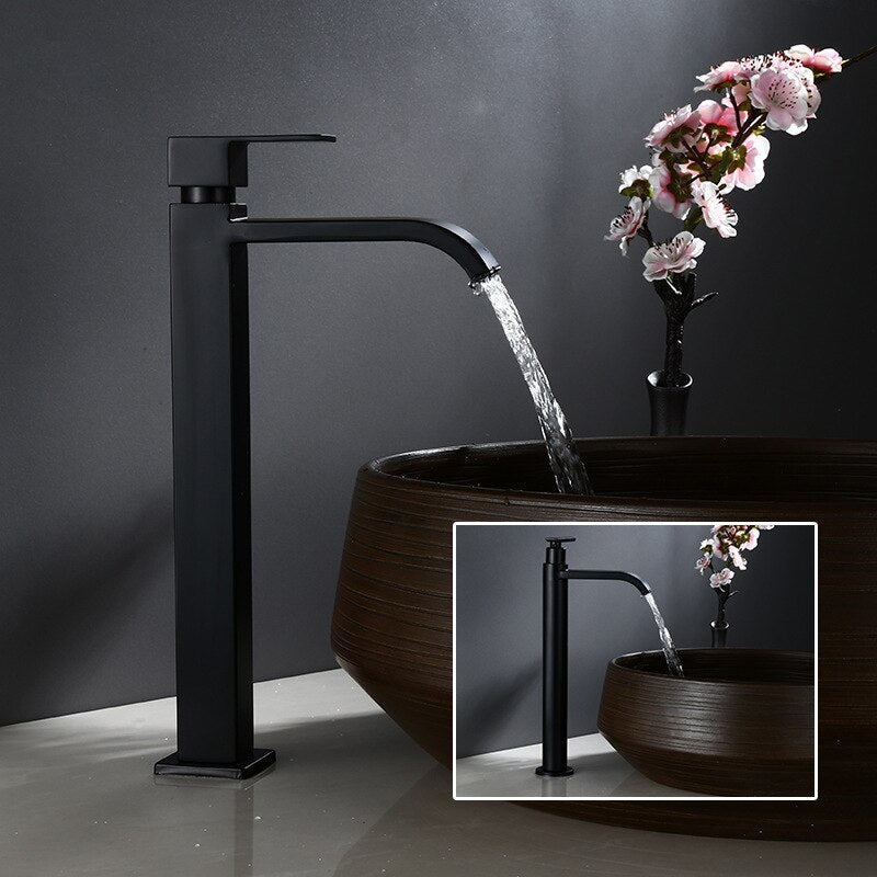 Matte Black Cold Water Basin Mixer – Noira