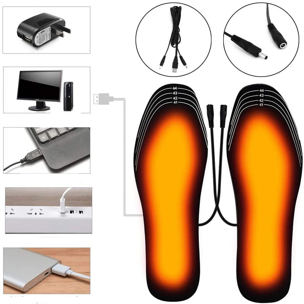 Rechargeable Heated Insoles – USB Rechargeable for Comfortable Warmth