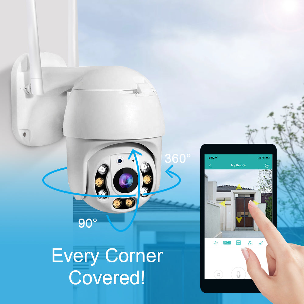 Wireless Outdoor Surveillance Camera with WiFi – SecureView 360