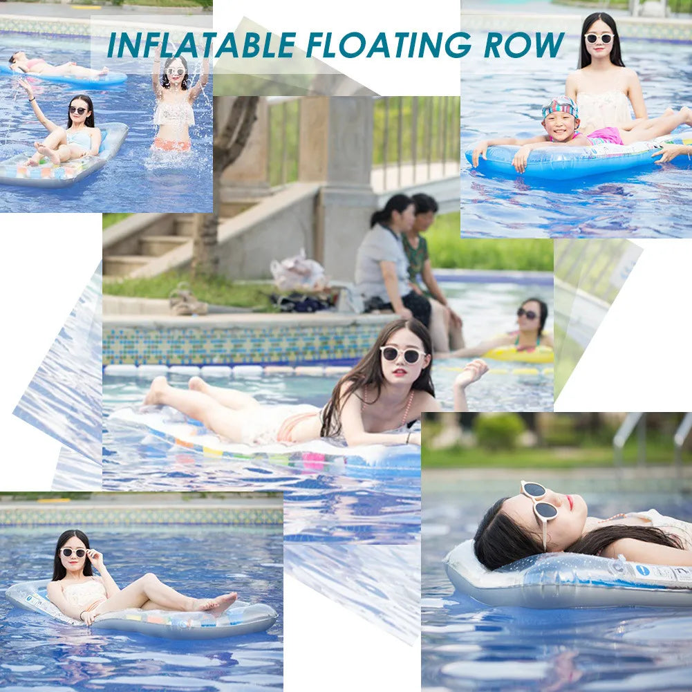 Luxury Inflatable Lounger with Colour Accents - Perfect for Relaxation on the Water
