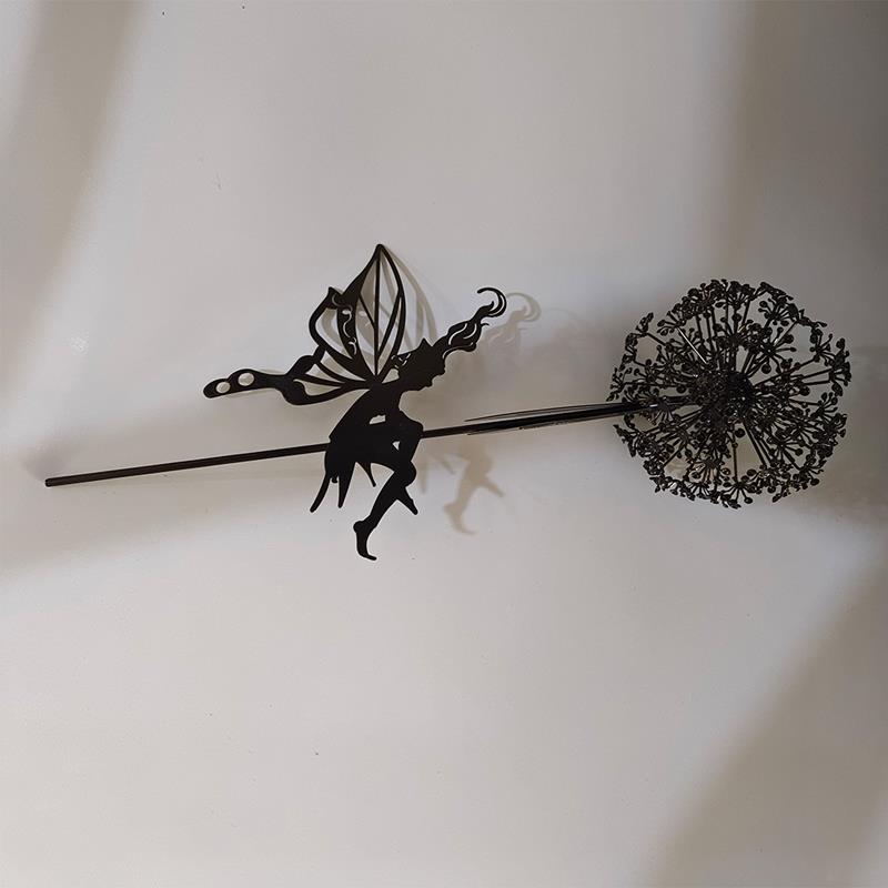 Fairies and Dandelions Dancing Together Sculpture for Outdoor Garden