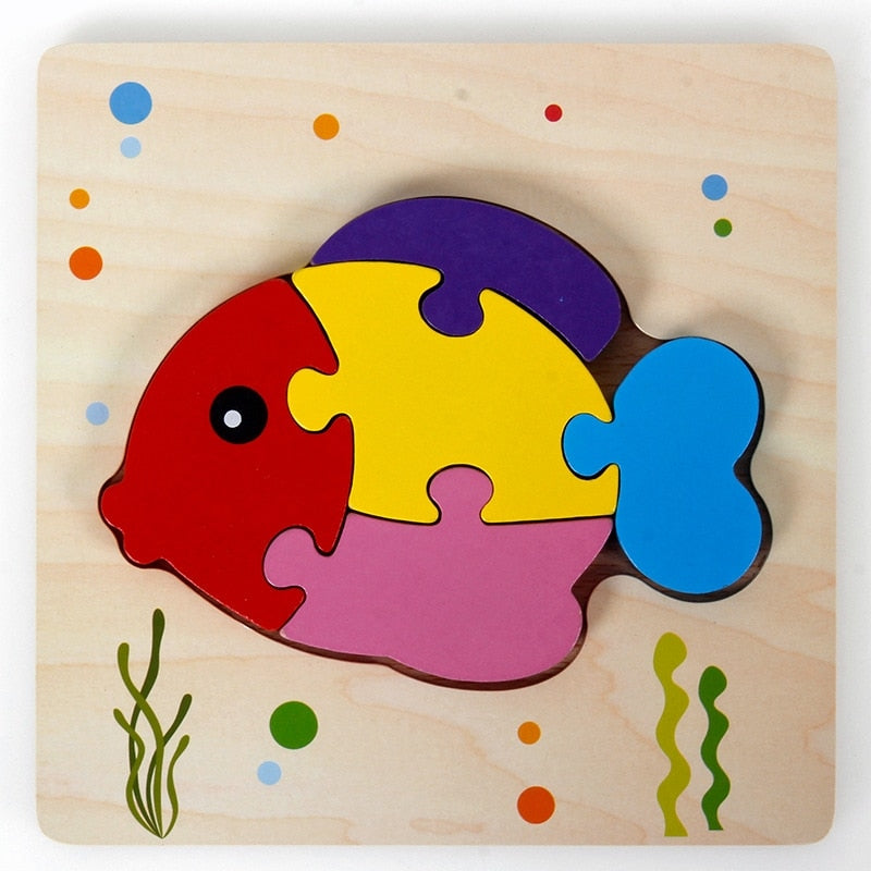 Montessori Wooden Learning Puzzle – ColourJoy (Buy 1 Get 1 Free)