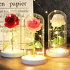 CrystalAura LED Rose Dome | Elegant Lighted Rose for Wedding and Event Decor