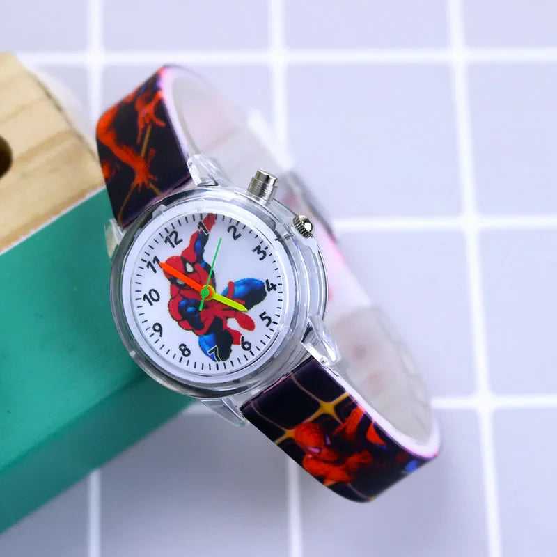 Glowing Children's Watch – Available in Spider-Man and Frozen Designs