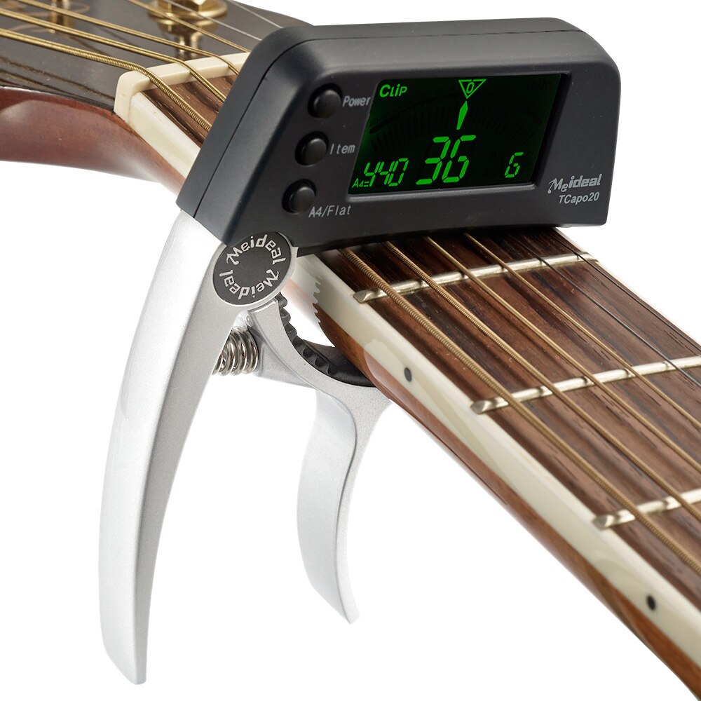 2-in-1 Guitar Capo & Tuner – TuneGrip