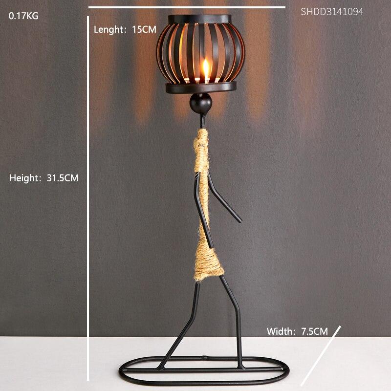 Rustic Lantern Figures Candle Holders - Stylish Ambient Lighting