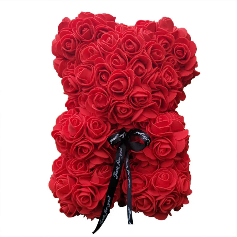 VivaBloom Romantic Rose Bear | Elegant handmade everlasting rose bear for love-filled moments
