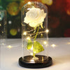 CrystalAura LED Rose Dome | Elegant Lighted Rose for Wedding and Event Decor
