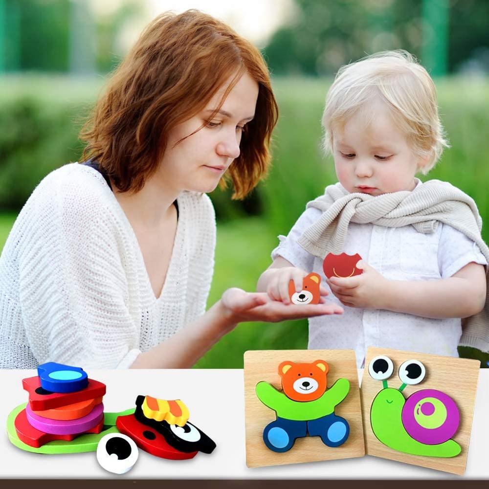 Montessori Wooden Learning Puzzle – ColourJoy (Buy 1 Get 1 Free)