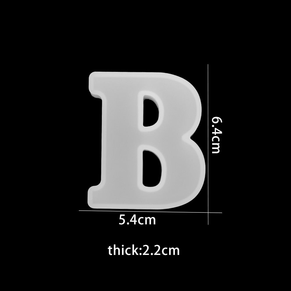 3D Silicone Mould for Casting Chocolate Letters – Baking Fun (Buy 1 Get 1 Free)