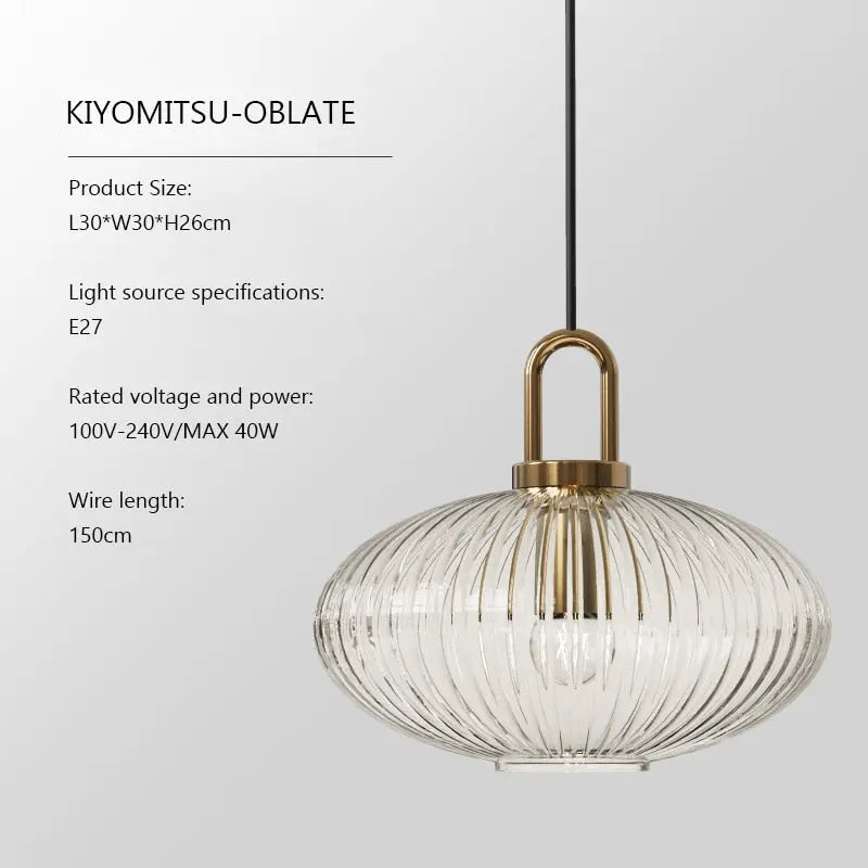 VeraGlow Japanese Pendant Light | Chic Nordic glass hanging lamp for warm and ambient lighting