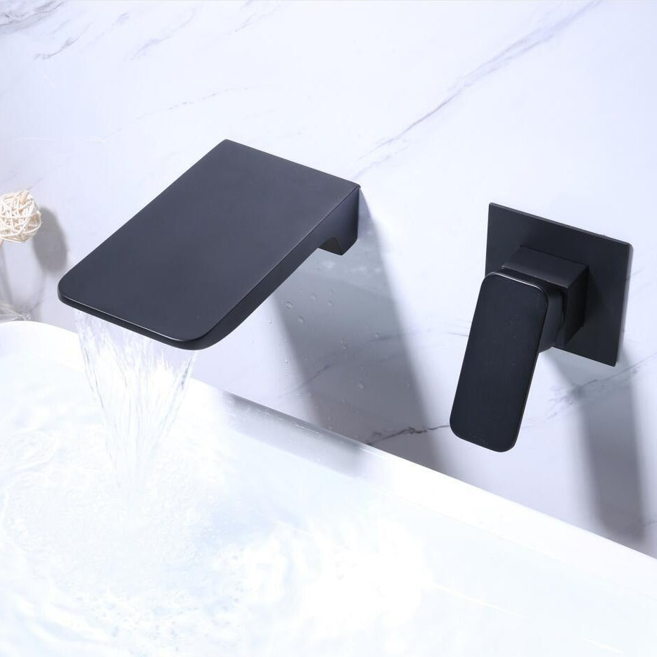 Sensor Wall Tap with Waterfall Spout – Fluxis