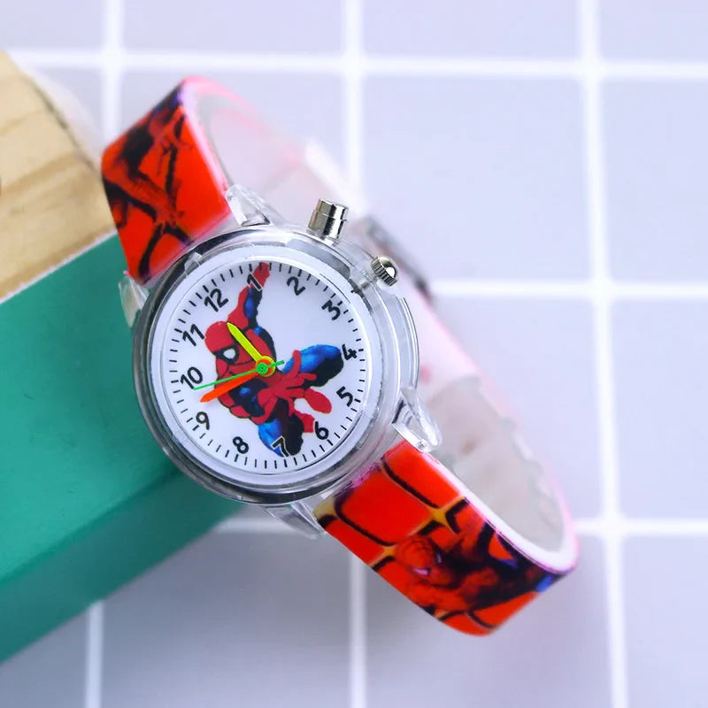 Glowing Children's Watch – Available in Spider-Man and Frozen Designs